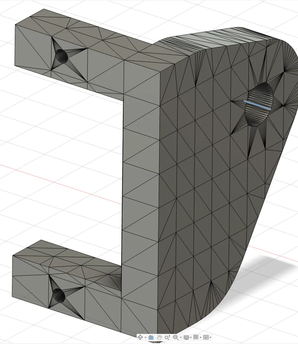 Fusion Mesh to Solid: triangle facets